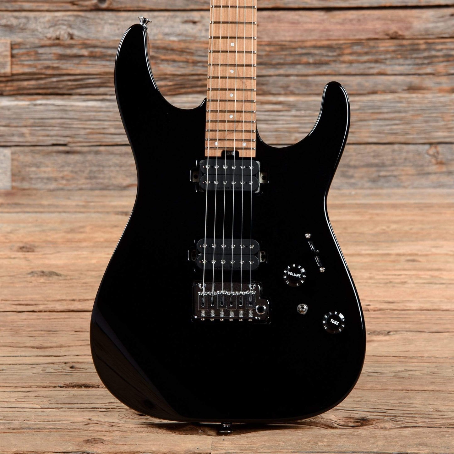 Charvel Pro-Mod DK24 HH 2PT CM Gloss Black Electric Guitars / Solid Body