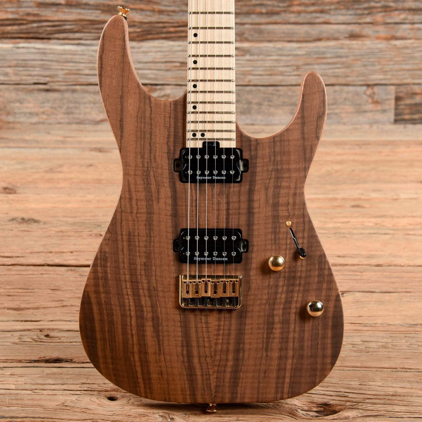 Charvel Pro-Mod DK24 HH HT M Mahogany Figured Walnut Natural 2020 Electric Guitars / Solid Body