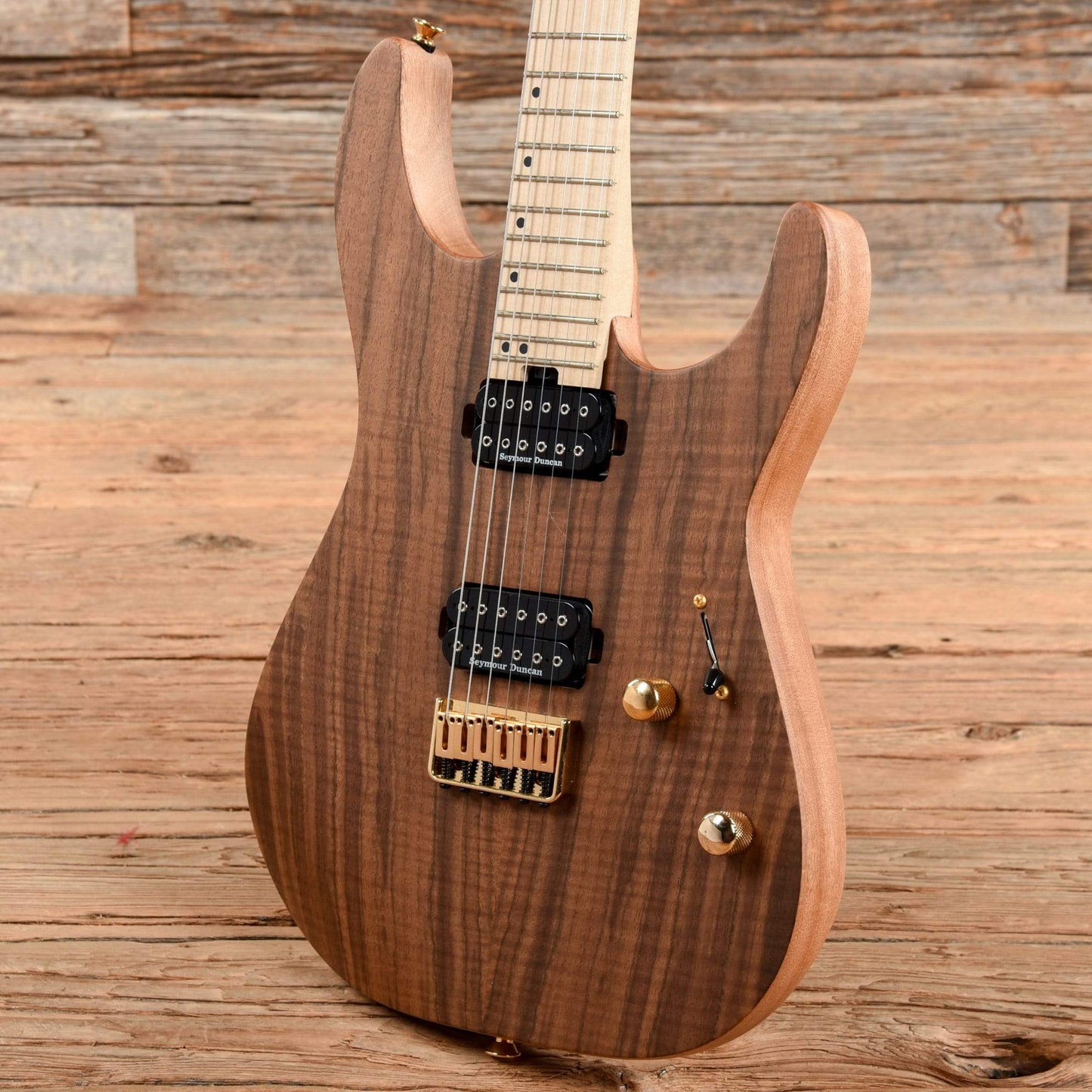 Charvel Pro-Mod DK24 HH HT M Mahogany Figured Walnut Natural 2020 Electric Guitars / Solid Body