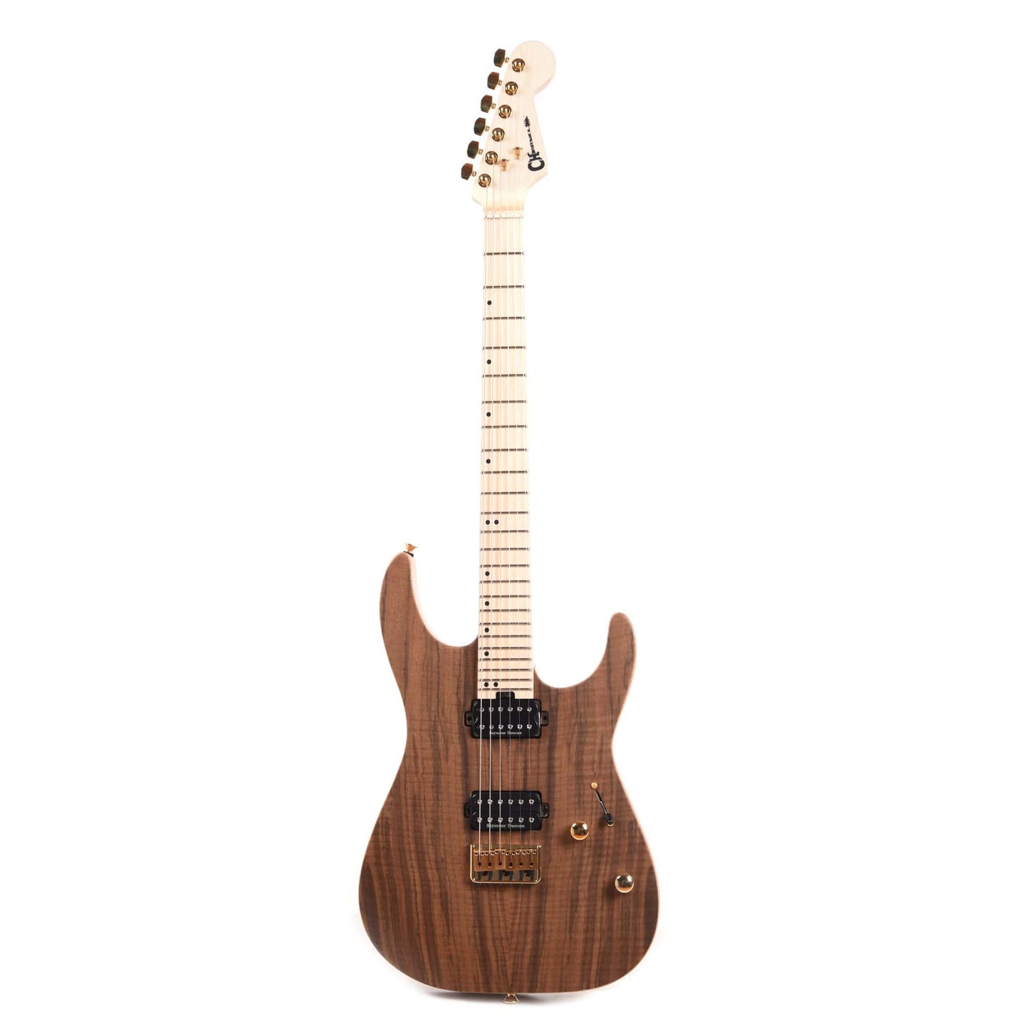 Charvel Pro-Mod DK24 HH HT M Mahogany Figured Walnut Natural Electric Guitars / Solid Body