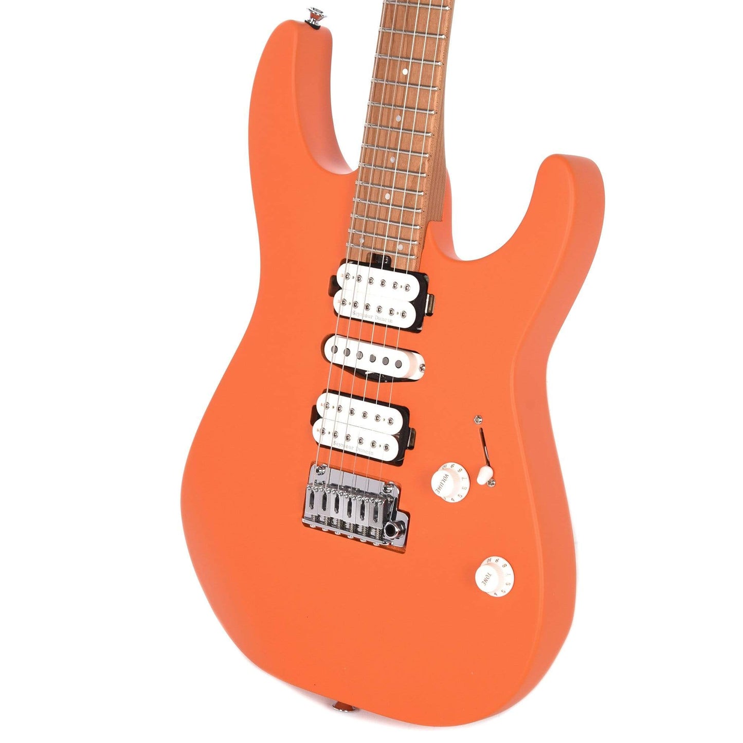Charvel Pro-Mod DK24 HSH 2PT CM Satin Orange Crush Electric Guitars / Solid Body