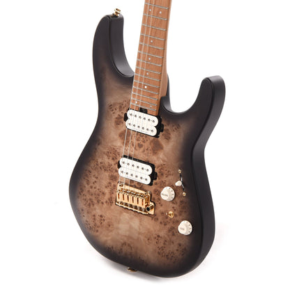 Charvel Pro-Mod DK24P HH 2PT Satin Trans Black Burst Gold Hardware Electric Guitars / Solid Body