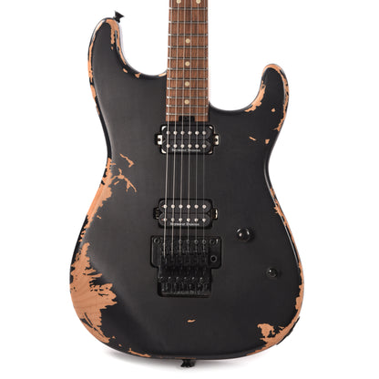 Charvel Pro-Mod Relic San Dimas Style 1 HH FR PF Weathered Black Electric Guitars / Solid Body