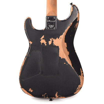 Charvel Pro-Mod Relic San Dimas Style 1 HH FR PF Weathered Black Electric Guitars / Solid Body