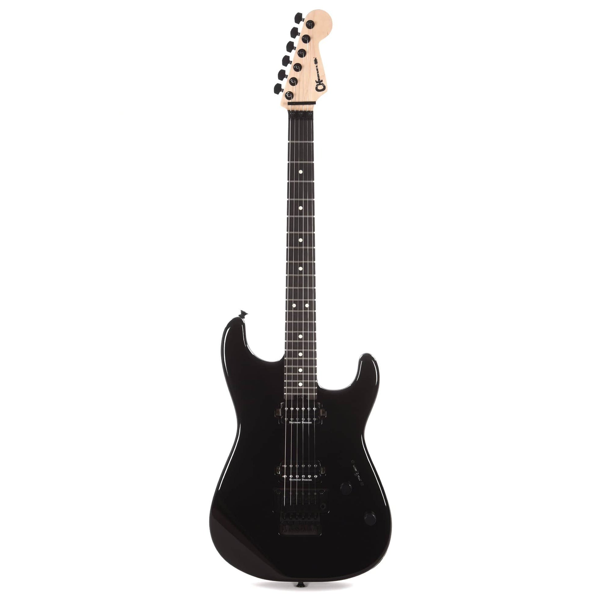 Charvel Pro-Mod San Dimas Style 1 HH FR E Gloss Black Electric Guitars / Solid Body
