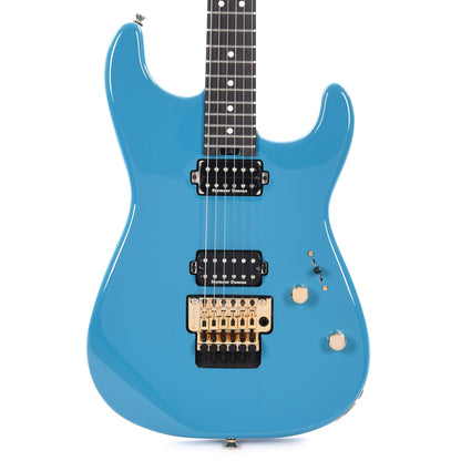 Charvel Pro-Mod San Dimas Style 1 HH FR E Miami Blue Gold Hardware Electric Guitars / Solid Body