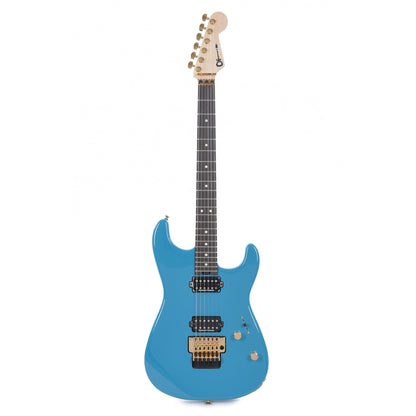 Charvel Pro-Mod San Dimas Style 1 HH FR E Miami Blue Gold Hardware Electric Guitars / Solid Body