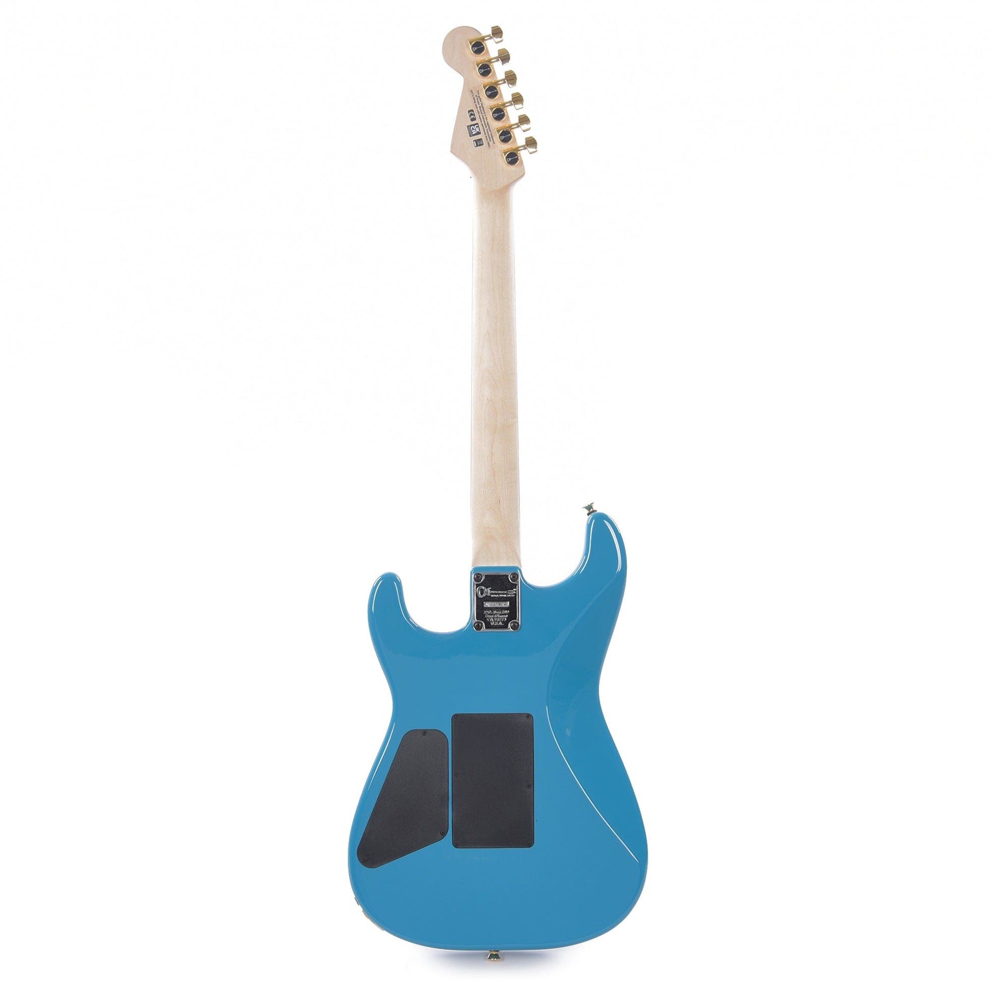 Charvel Pro-Mod San Dimas Style 1 HH FR E Miami Blue Gold Hardware Electric Guitars / Solid Body