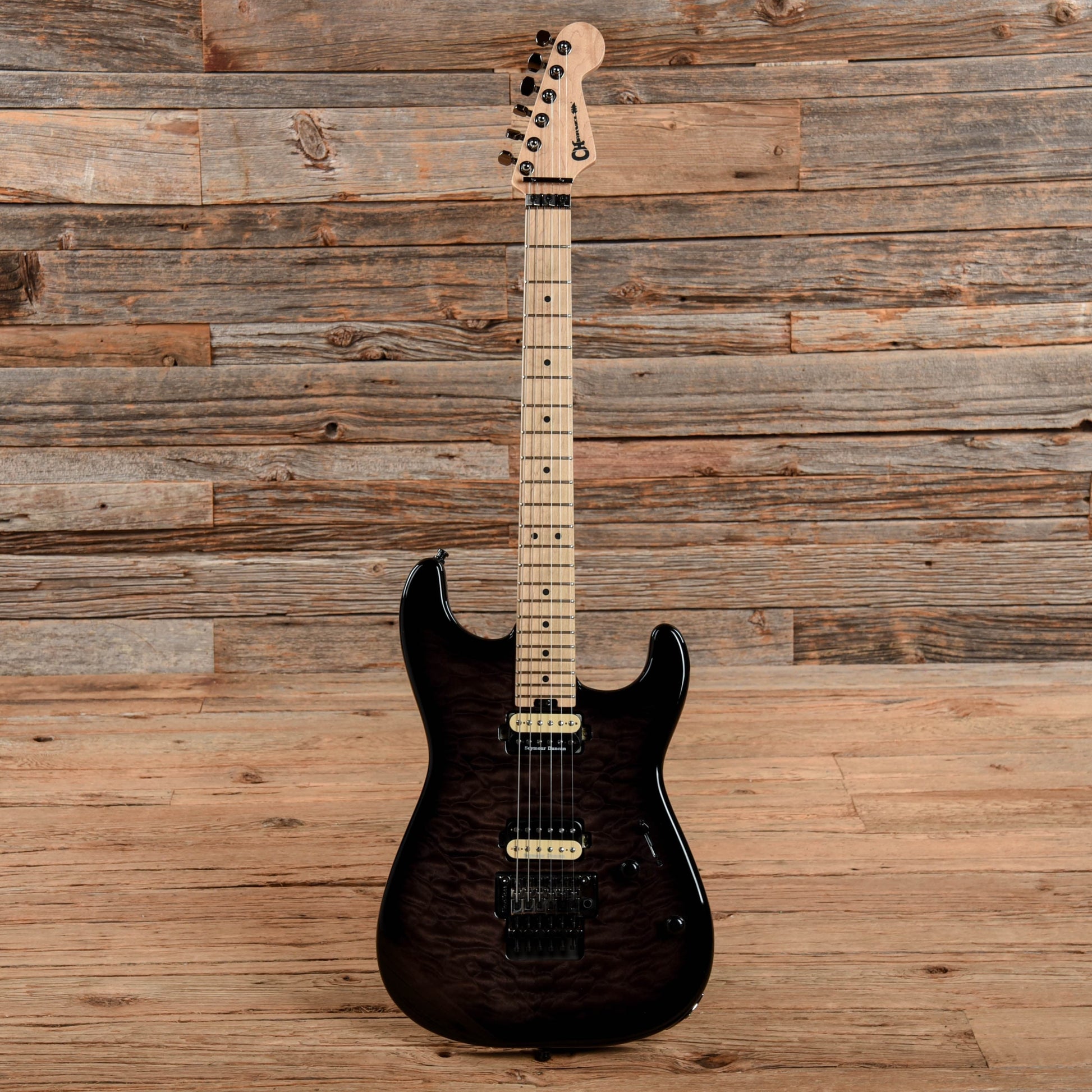 Charvel Pro-Mod San Dimas Style 1 HH FR M QM Black Burst 2016 Electric Guitars / Solid Body