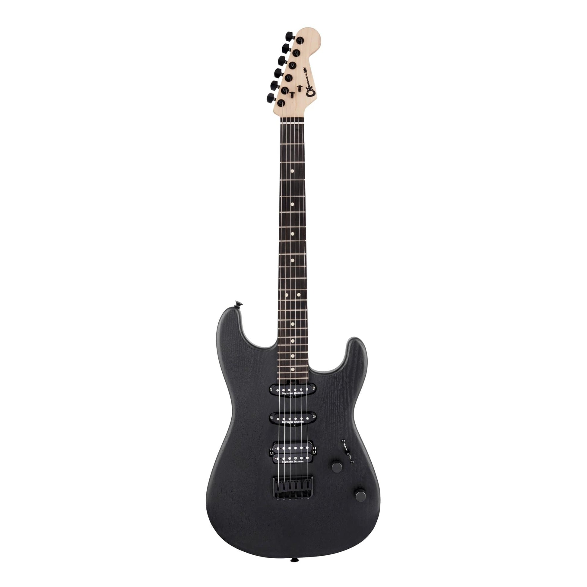 Charvel Pro-Mod San Dimas Style 1 HSS HT E Sassafras Satin Black Electric Guitars / Solid Body