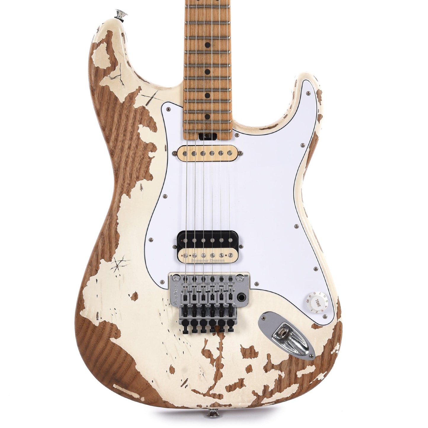 Charvel Pro-Mod So-Cal Style 1 Henrik Danhage Signature White Heavy Relic Electric Guitars / Solid Body