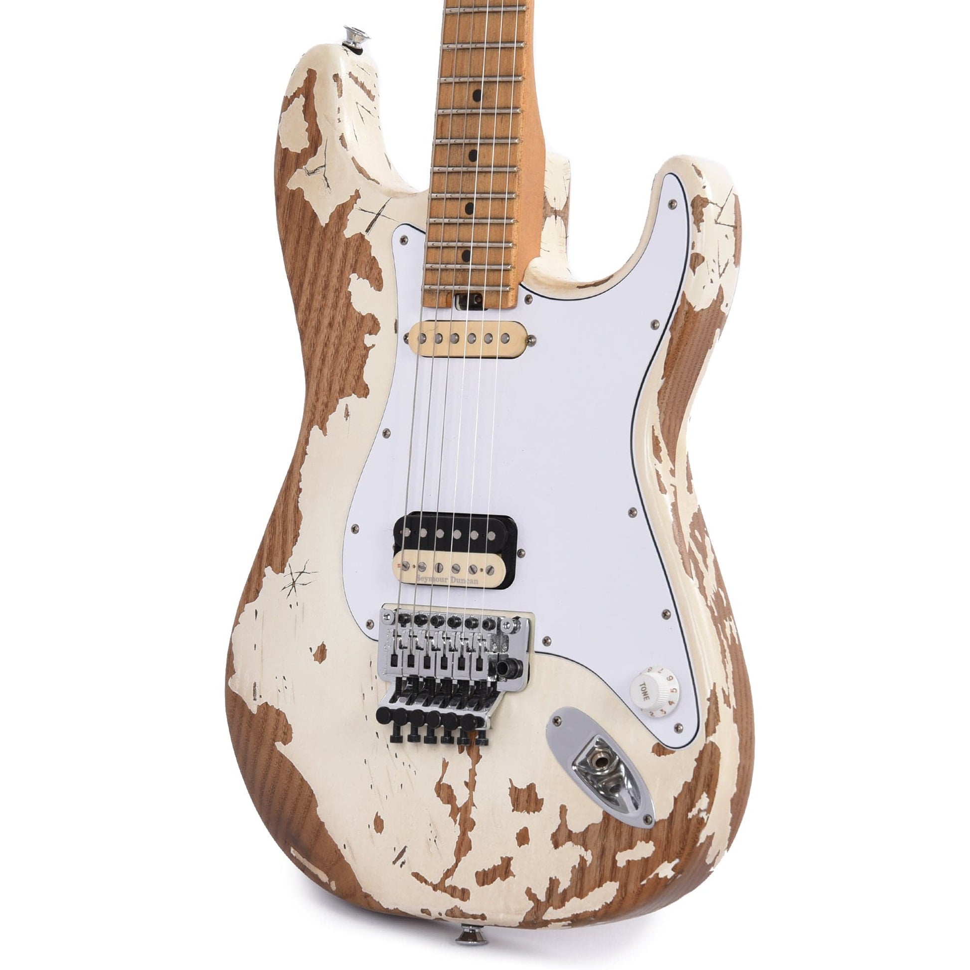 Charvel Pro-Mod So-Cal Style 1 Henrik Danhage Signature White Heavy Relic Electric Guitars / Solid Body