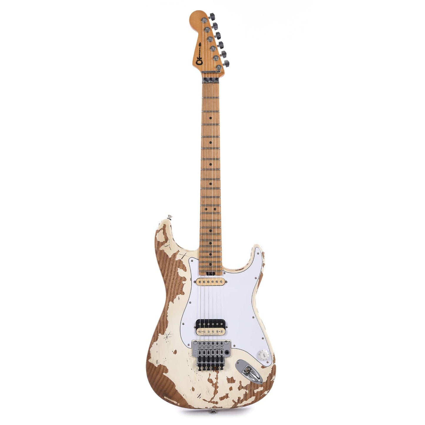 Charvel Pro-Mod So-Cal Style 1 Henrik Danhage Signature White Heavy Relic Electric Guitars / Solid Body
