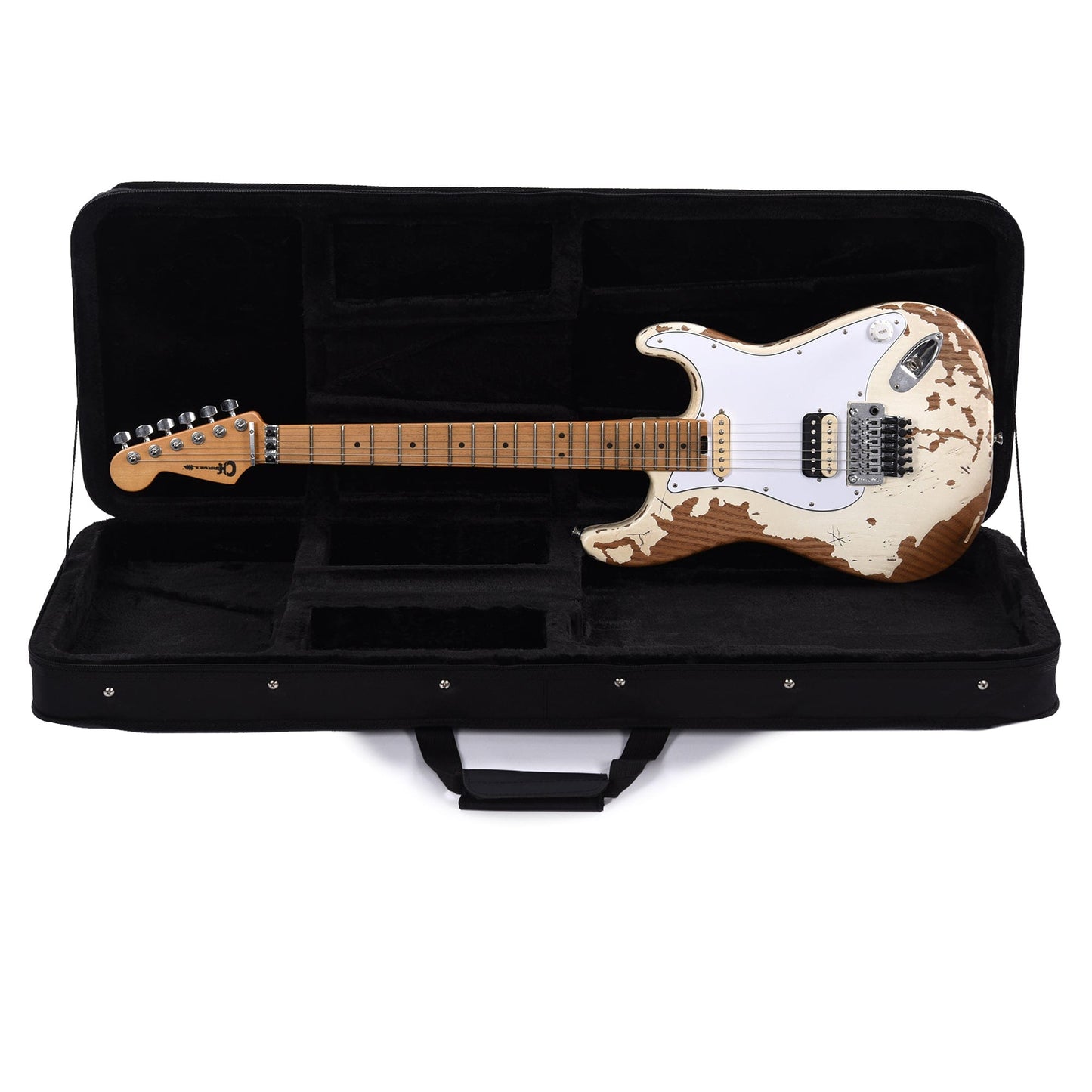 Charvel Pro-Mod So-Cal Style 1 Henrik Danhage Signature White Heavy Relic Electric Guitars / Solid Body