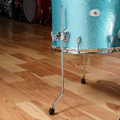 Chicago Drum & Restoration 10/12/16/22 4pc Drum Kit Turquoise Sparkle Drums and Percussion / Acoustic Drums / Full Acoustic Kits