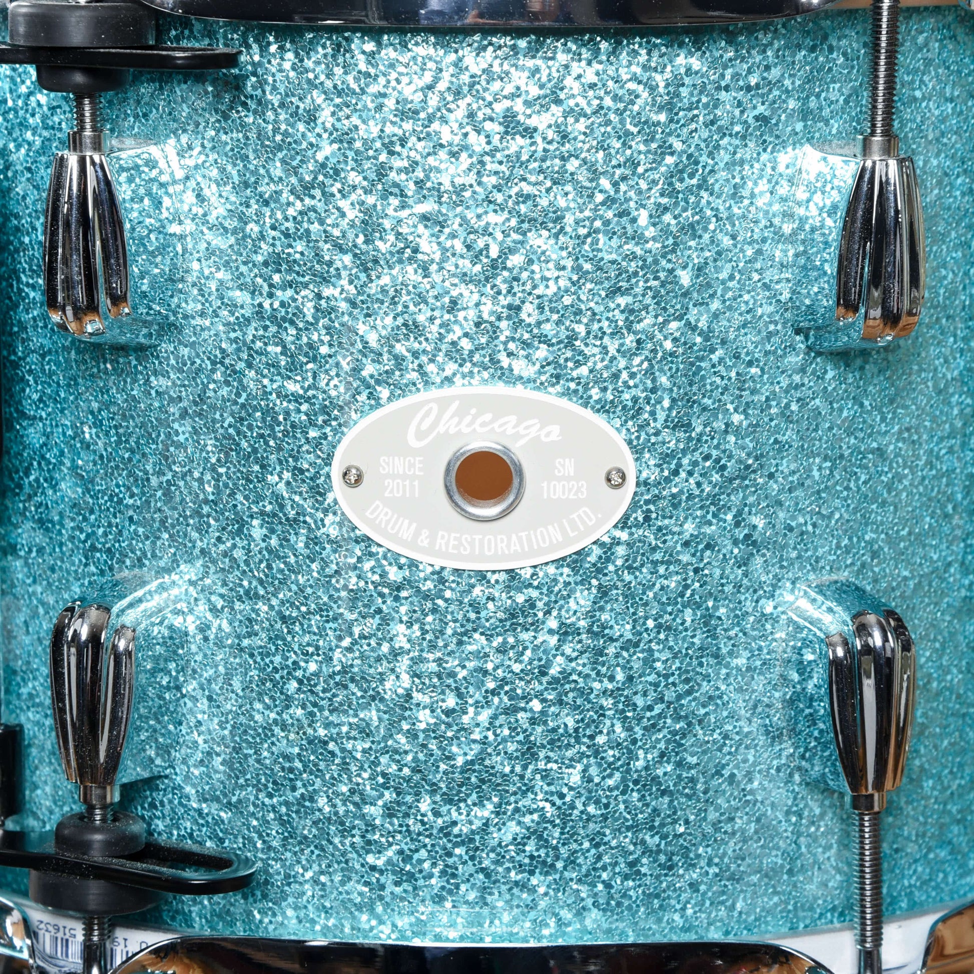 Chicago Drum & Restoration 10/12/16/22 4pc Drum Kit Turquoise Sparkle Drums and Percussion / Acoustic Drums / Full Acoustic Kits