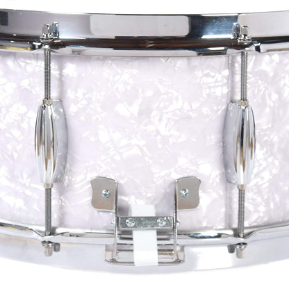 Chicago Drum & Restoration 6.5x14 LTD Chicago King Maple Snare Drum Blue White Marine Pearl w/NOS Slingerland Shell & Hoops Drums and Percussion / Acoustic Drums / Snare