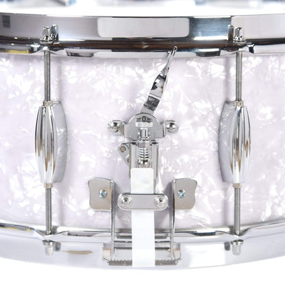 Chicago Drum & Restoration 6.5x14 LTD Chicago King Maple Snare Drum Blue White Marine Pearl w/NOS Slingerland Shell & Hoops Drums and Percussion / Acoustic Drums / Snare