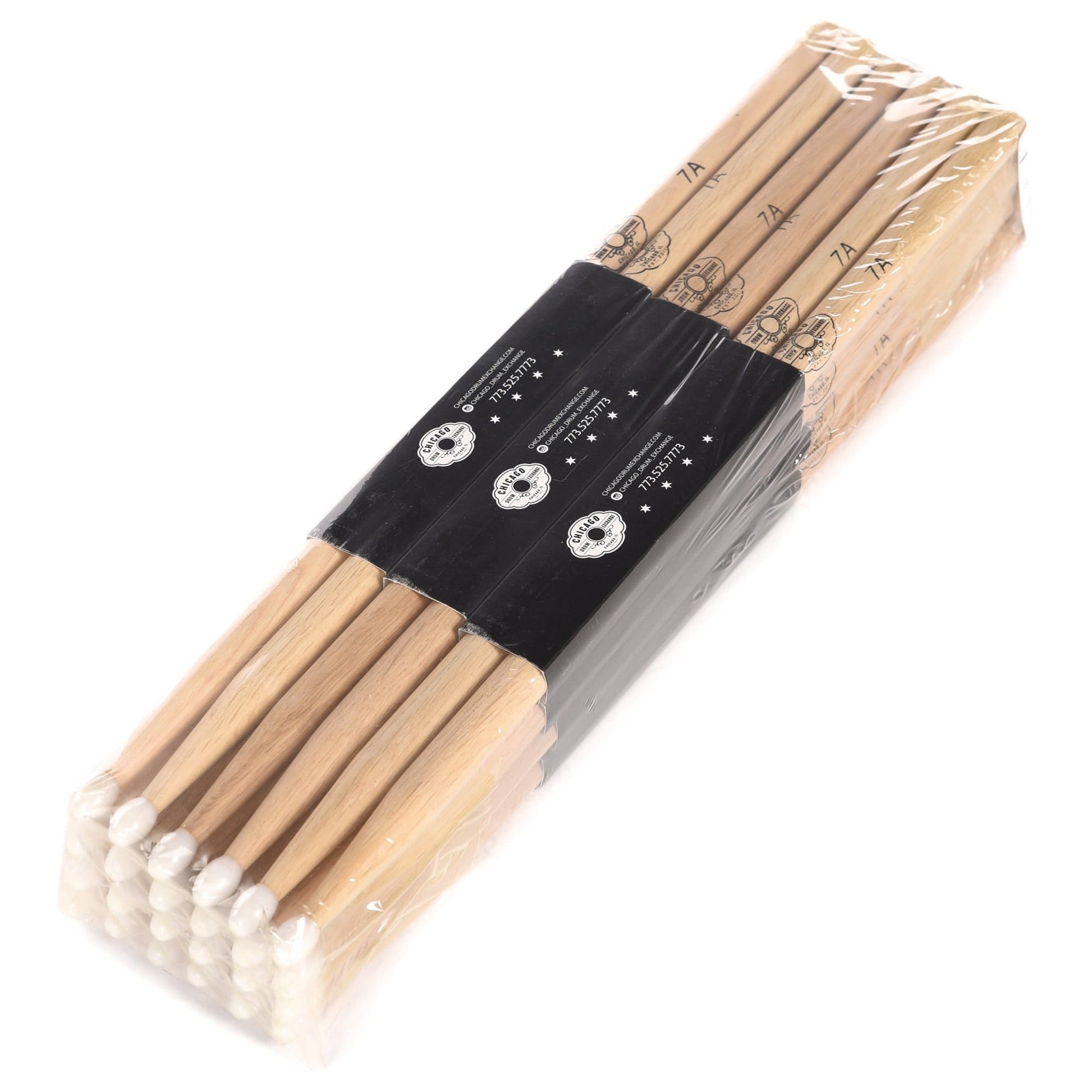 CDE 7A Nylon Tip Custom Selected Hickory Drum Sticks (12 Pair Bundle) Drums and Percussion / Parts and Accessories / Drum Sticks and Mallets