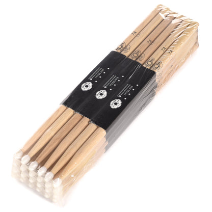 CDE 7A Nylon Tip Custom Selected Hickory Drum Sticks (12 Pair Bundle) Drums and Percussion / Parts and Accessories / Drum Sticks and Mallets
