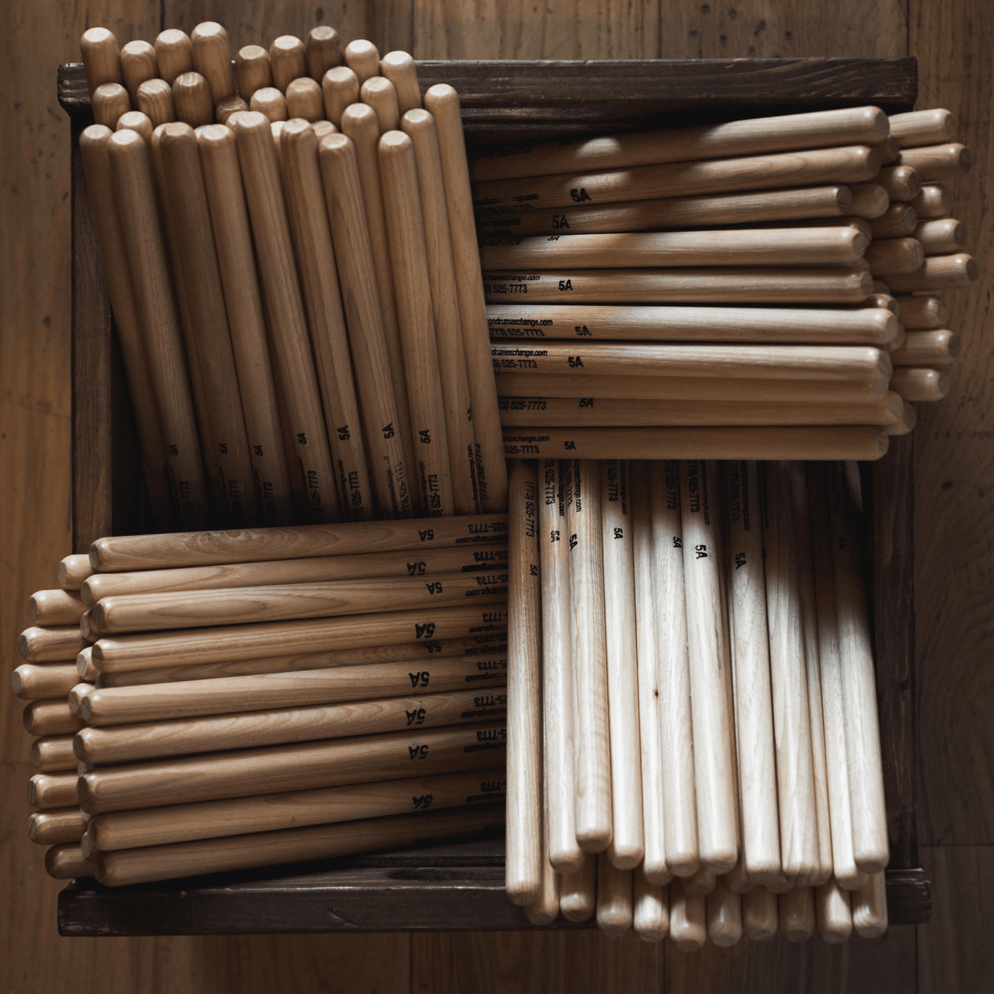 Chicago Drum Exchange 5A Vater Wood Tip Custom Imprint Drum Sticks (6 Pair Bundle) Drums and Percussion / Parts and Accessories / Drum Sticks and Mallets