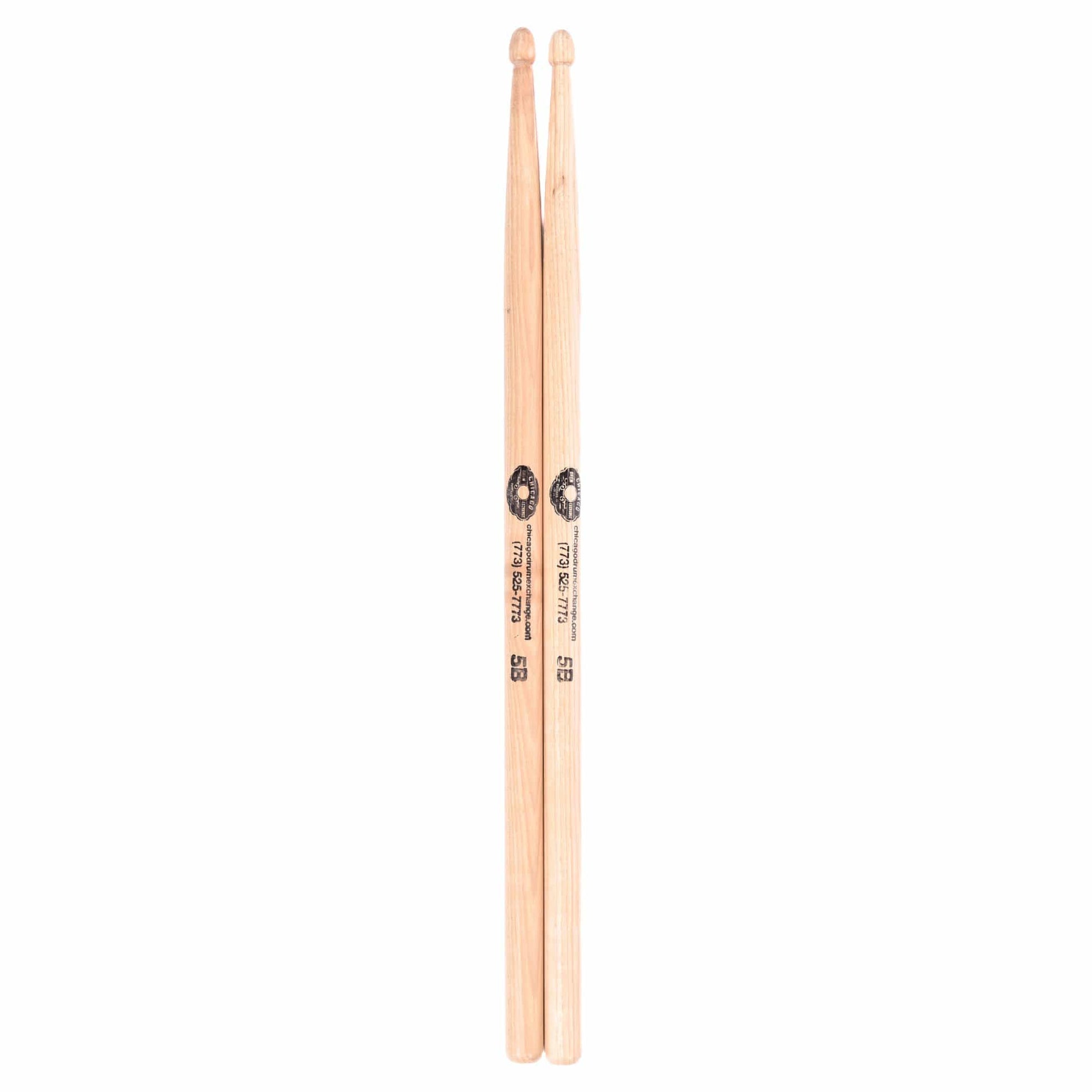 Chicago Drum Exchange CDE 5B Vater 2nd Quality Wood Tip Custom Imprint Drum Sticks (6 Pair Bundle) Drums and Percussion / Parts and Accessories / Drum Sticks and Mallets