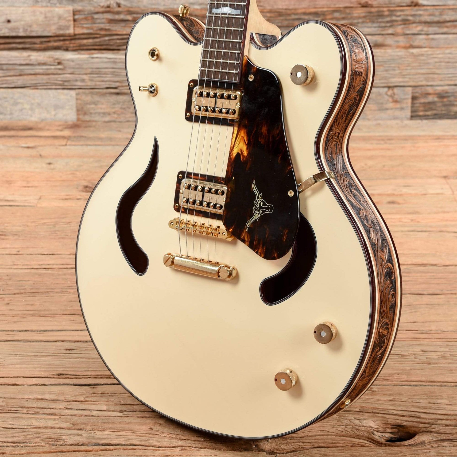 Custom Shop Gonzalo Madrigal Masterbuilt Longhorn Falcon Antique White 2020 Electric Guitars / Semi-Hollow