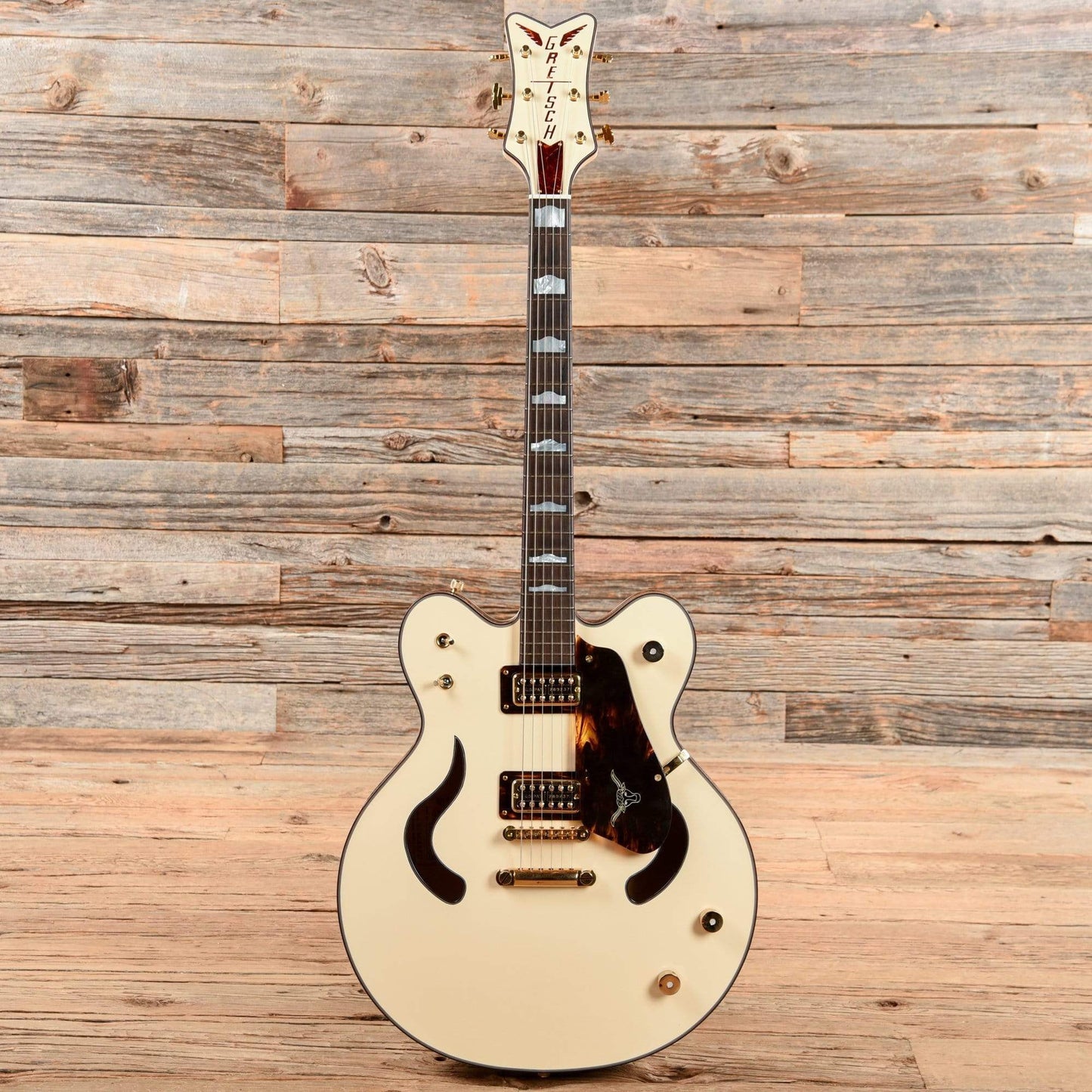 Custom Shop Gonzalo Madrigal Masterbuilt Longhorn Falcon Antique White 2020 Electric Guitars / Semi-Hollow
