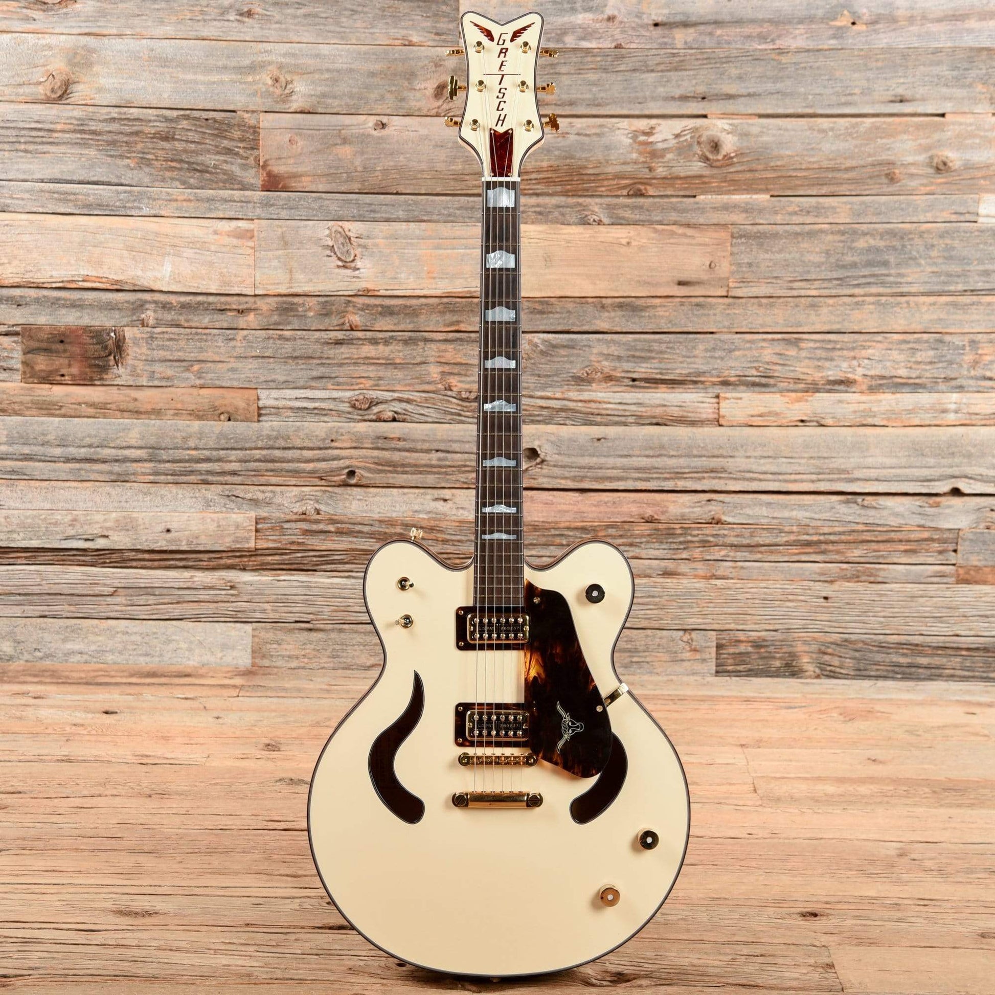 Custom Shop Gonzalo Madrigal Masterbuilt Longhorn Falcon Antique White 2020 Electric Guitars / Semi-Hollow