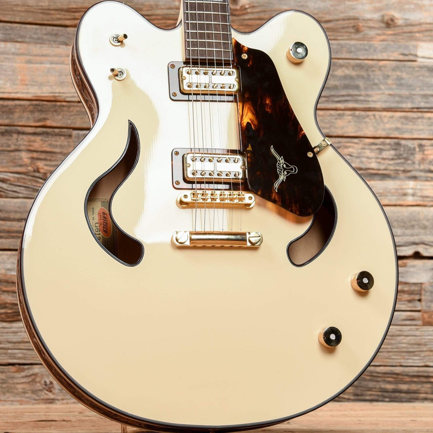 Custom Shop Gonzalo Madrigal Masterbuilt Longhorn Falcon Antique White 2020 Electric Guitars / Semi-Hollow