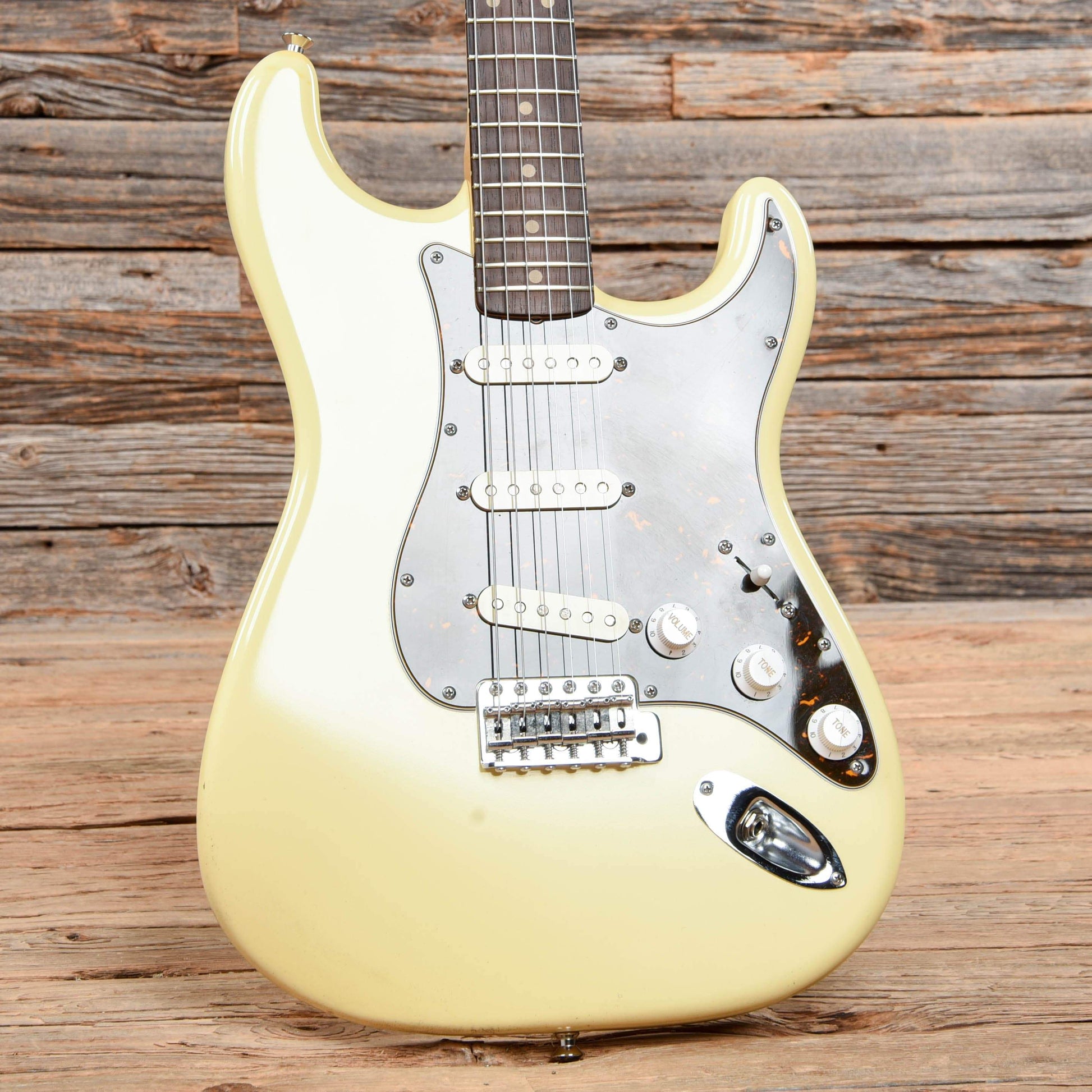 Bottom's Up Vintage White Electric Guitars / Solid Body