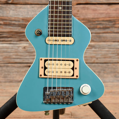 Chiquita 2 Pickup Travel Guitar and Amp Baby Blue 1980s Electric Guitars / Solid Body