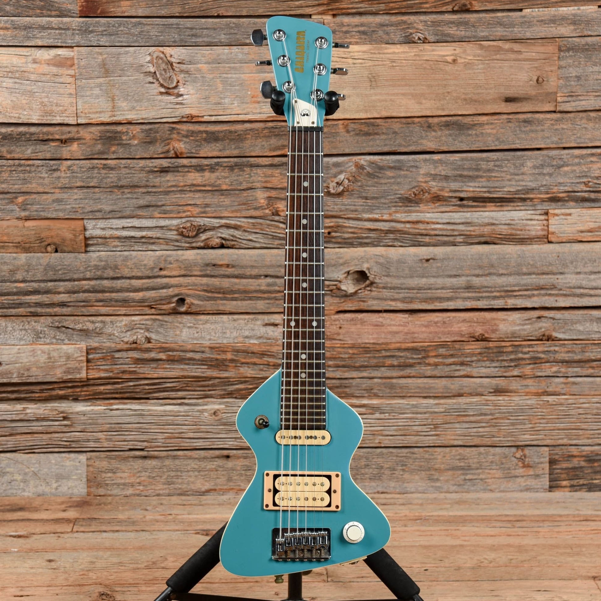 Chiquita 2 Pickup Travel Guitar and Amp Baby Blue 1980s Electric Guitars / Solid Body