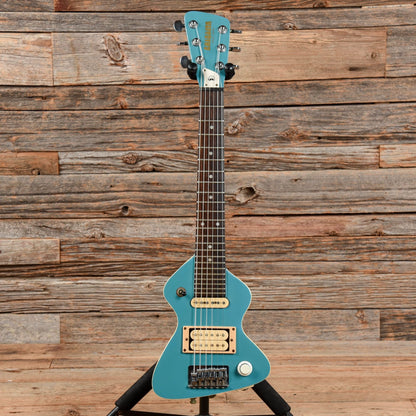 Chiquita 2 Pickup Travel Guitar and Amp Baby Blue 1980s Electric Guitars / Solid Body