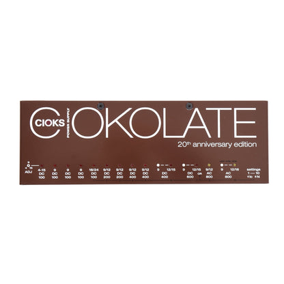 CIOKS Ciokolate 16 Outlets in 13 Isolated Sections, DC and AC Power Supply Effects and Pedals / Pedalboards and Power Supplies