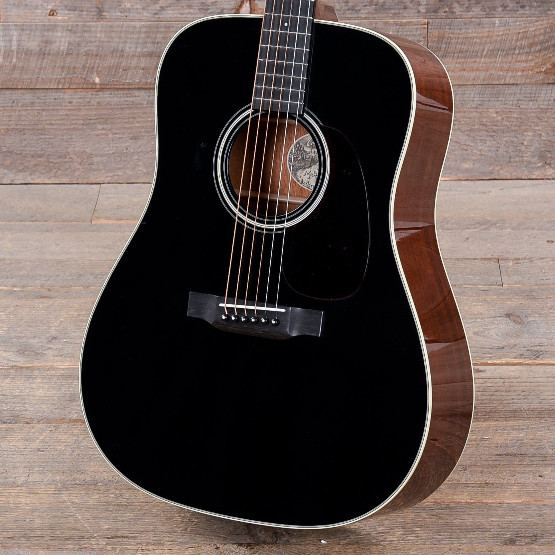 Collings D1 Jet Black Top w/Ivoroid Binding & 1 3/4" Nut Acoustic Guitars / Dreadnought