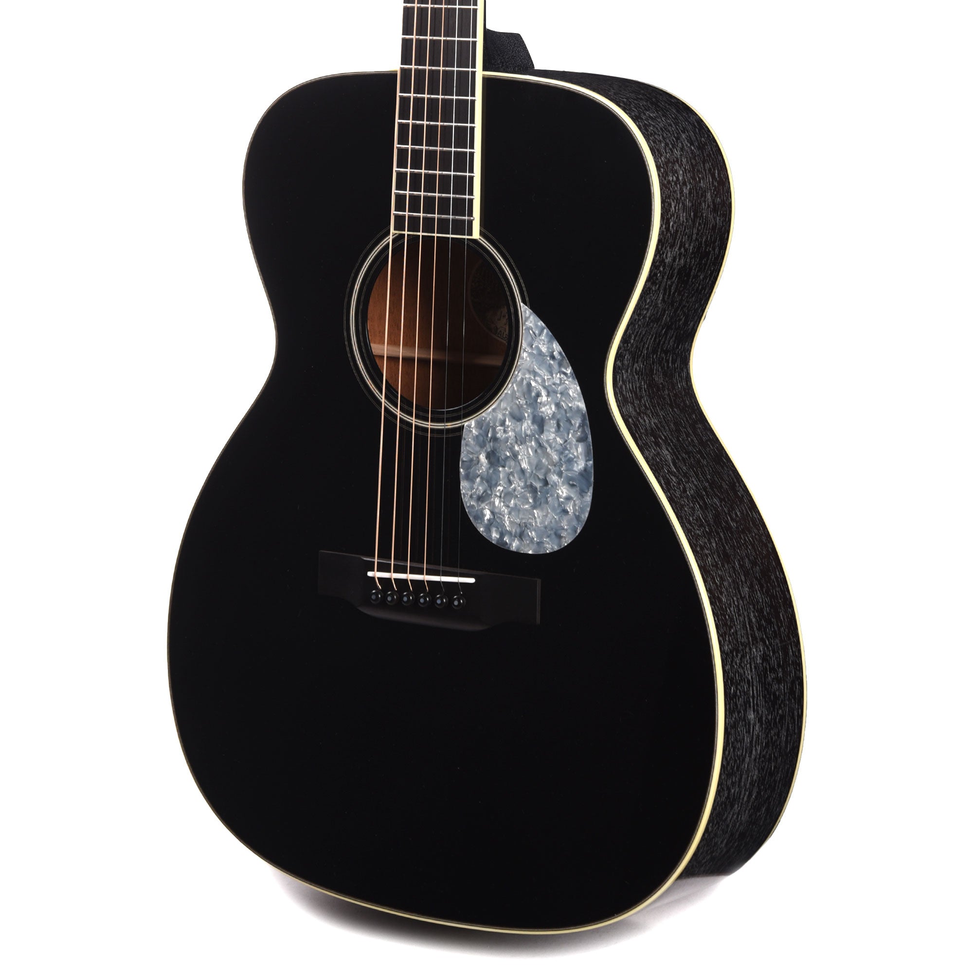 Collings OM1 Jet Black Top Doghair Back/Sides w/Pearloid Pickguard Acoustic Guitars / OM and Auditorium