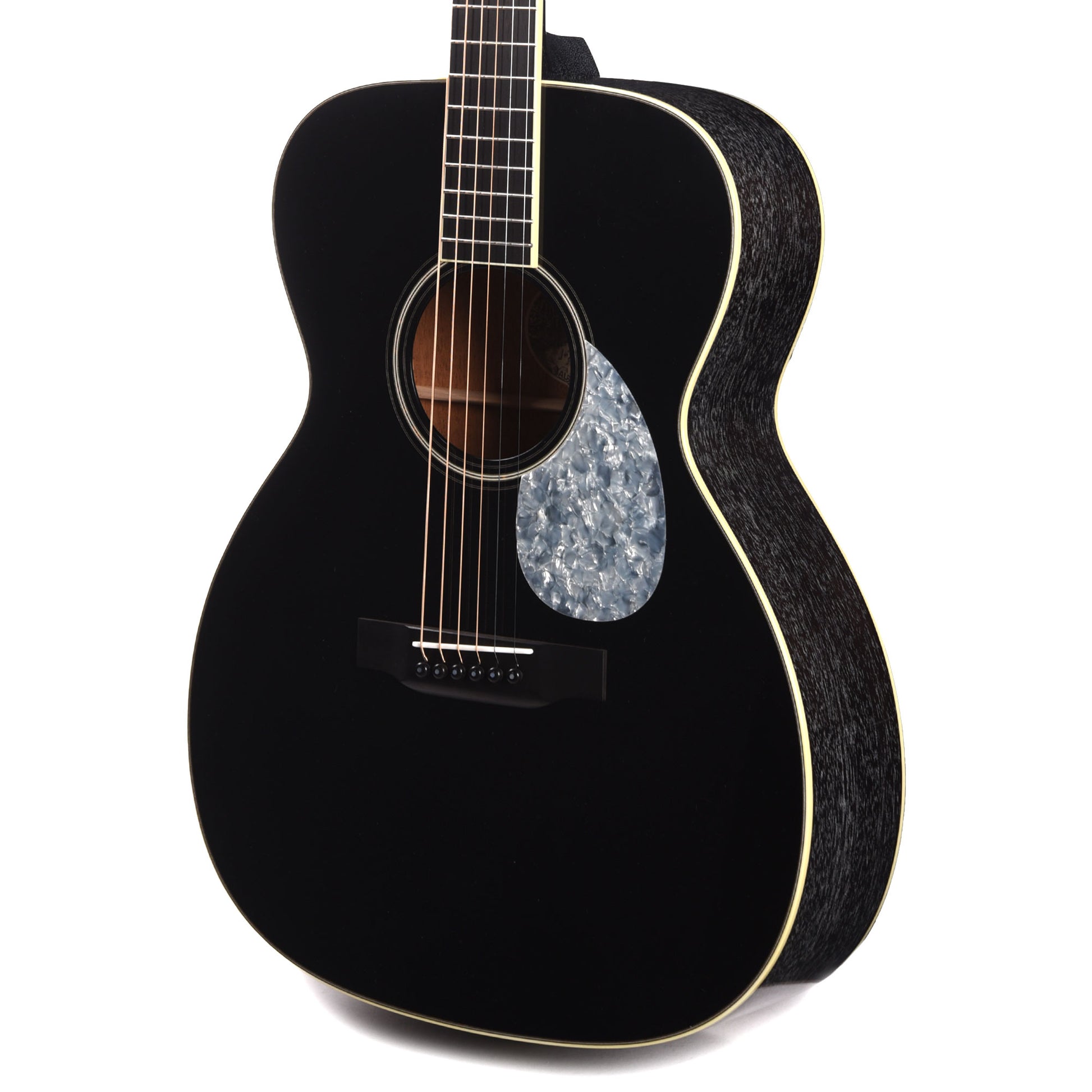 Collings OM1 Jet Black Top Doghair Back/Sides w/Pearloid Pickguard Acoustic Guitars / OM and Auditorium