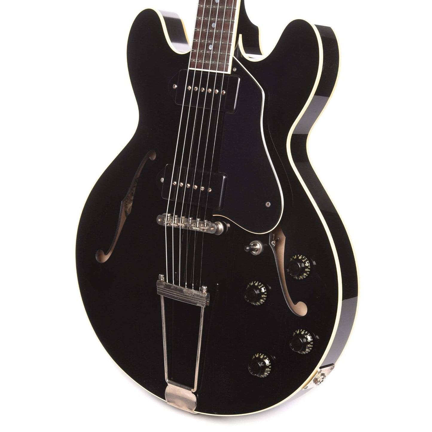 Collings I-30 LC Aged Jet Black w/Aged Hardware, Lollar Dogear P90s, & Hardshell Case Electric Guitars / Hollow Body