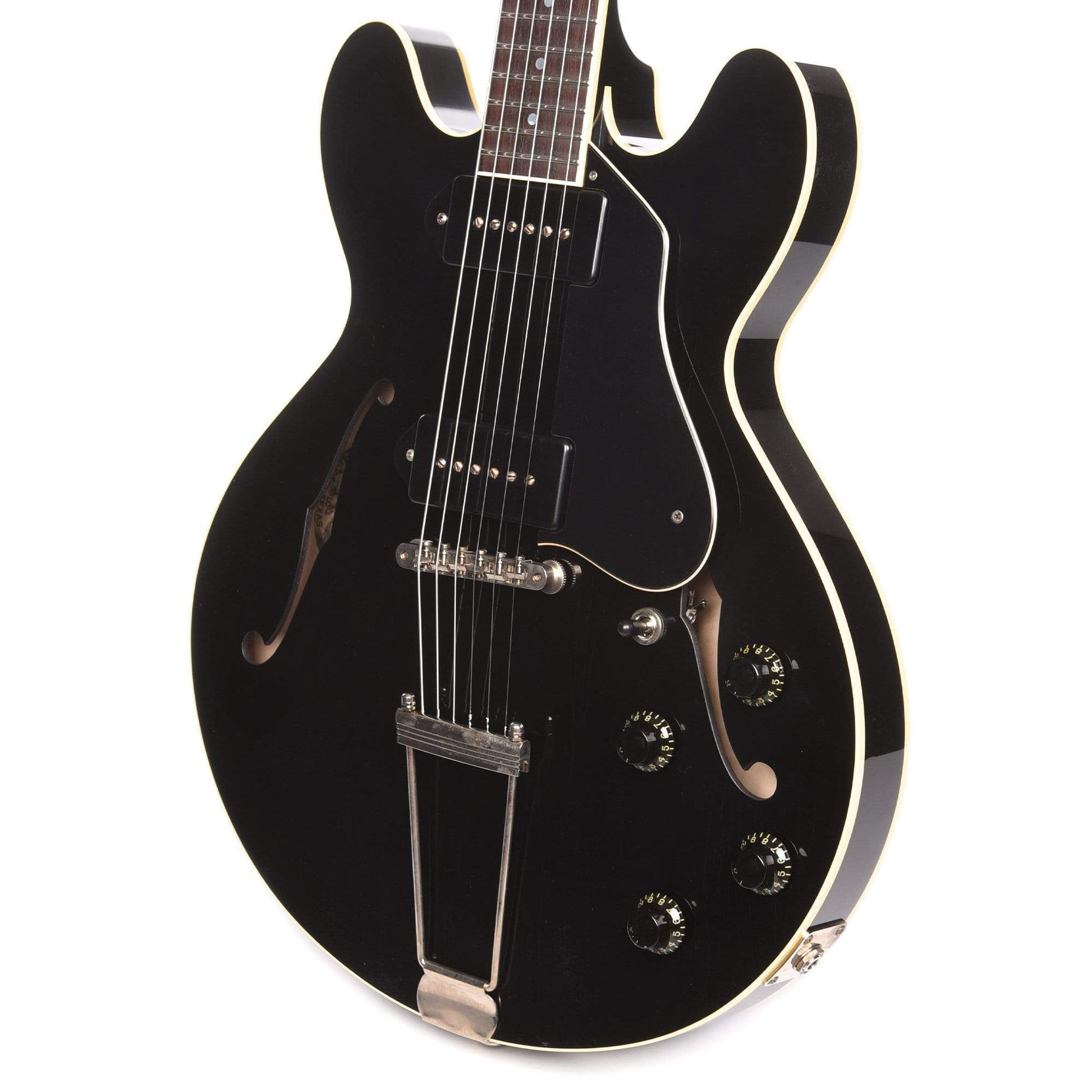 Collings I-30 LC Aged Jet Black w/Aged Hardware, Lollar Dogear P90s, & Hardshell Case Electric Guitars / Hollow Body