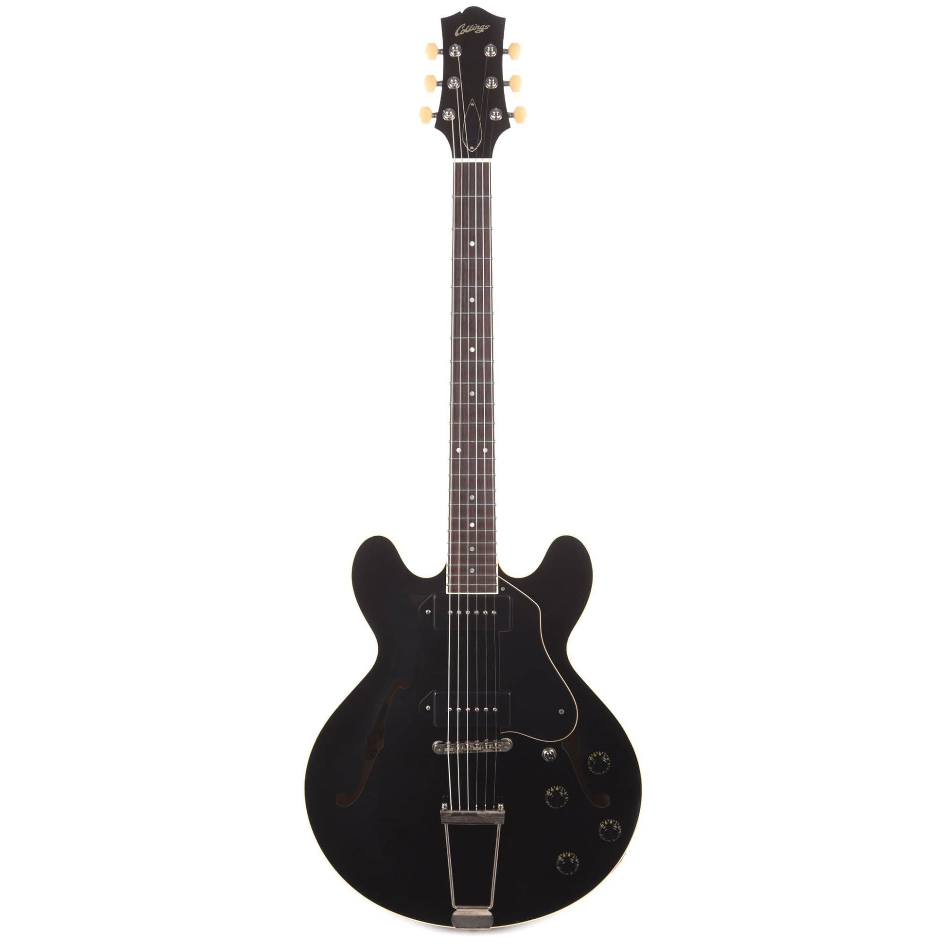 Collings I-30 LC Aged Jet Black w/Aged Hardware, Lollar Dogear P90s, & Hardshell Case Electric Guitars / Hollow Body