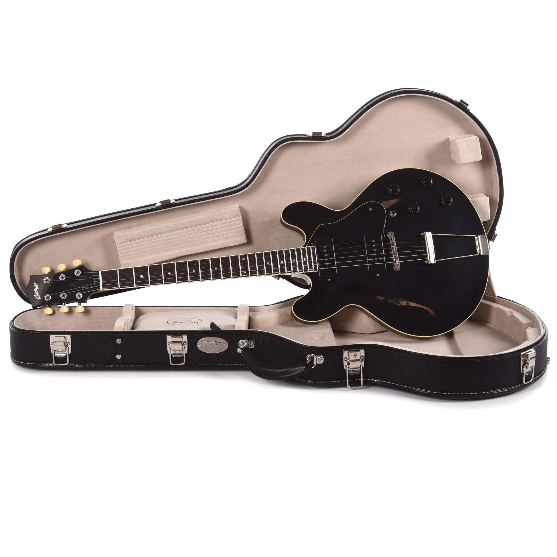 Collings I-30 LC Aged Jet Black w/Aged Hardware, Lollar Dogear P90s, & Hardshell Case Electric Guitars / Hollow Body