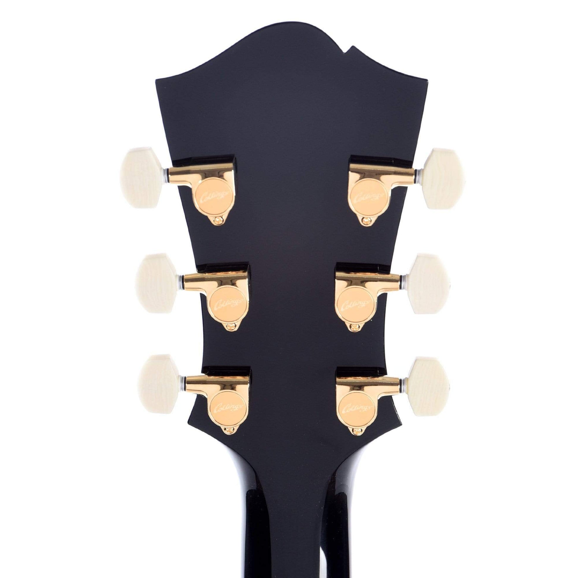 Collings Statesman LC Jet Black w/Black Pickguard, Gold Hardware, & Bigsby Electric Guitars / Hollow Body