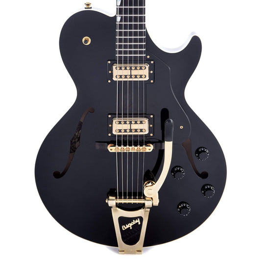 Collings Statesman LC Jet Black w/Black Pickguard, Gold Hardware, & Bigsby Electric Guitars / Hollow Body