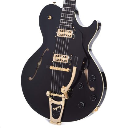 Collings Statesman LC Jet Black w/Black Pickguard, Gold Hardware, & Bigsby Electric Guitars / Hollow Body