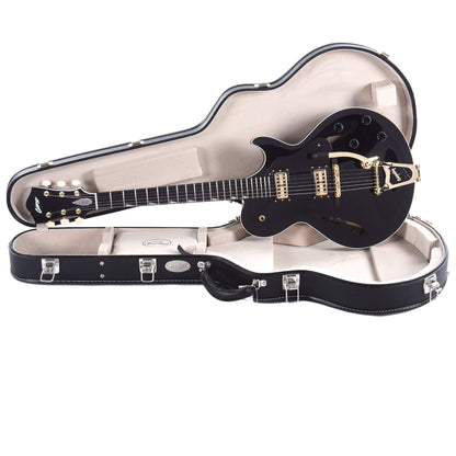 Collings Statesman LC Jet Black w/Black Pickguard, Gold Hardware, & Bigsby Electric Guitars / Hollow Body