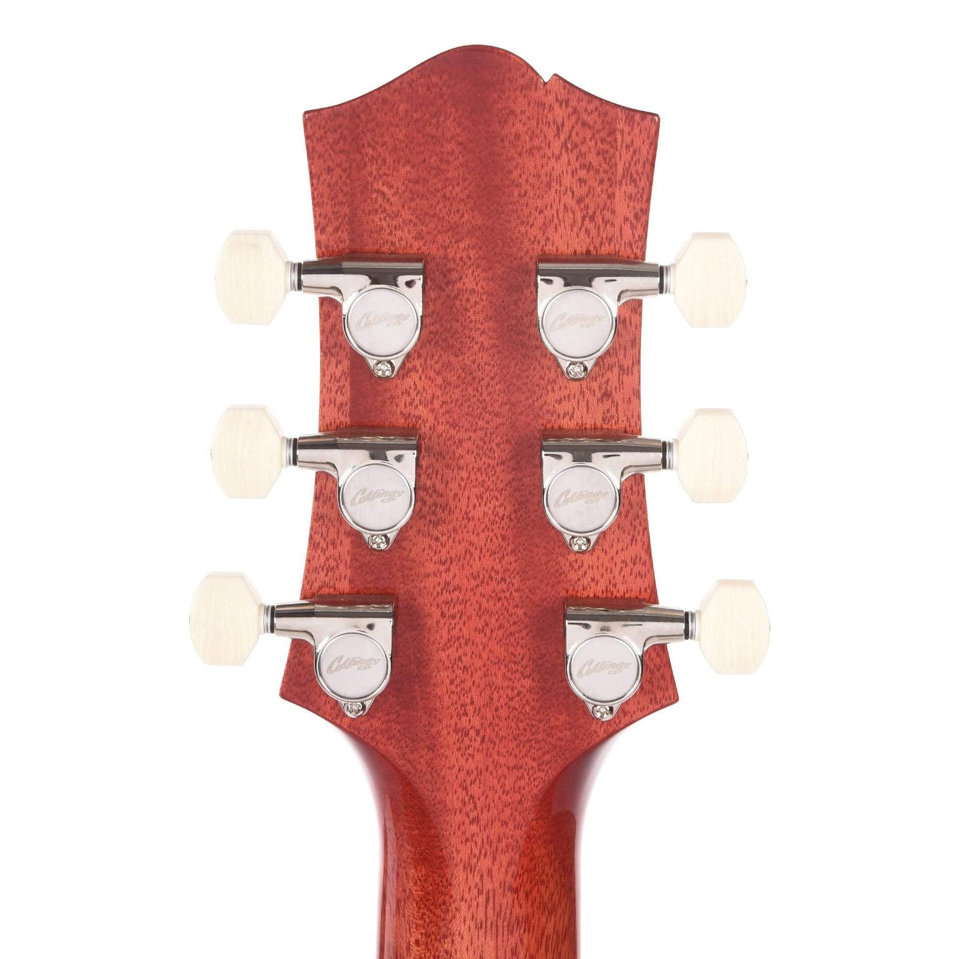 Collings I-35 DLX Faded Cherry Premium Quilted Top w/Parallelogram Inlays, Lollar Humbuckers Electric Guitars / Semi-Hollow