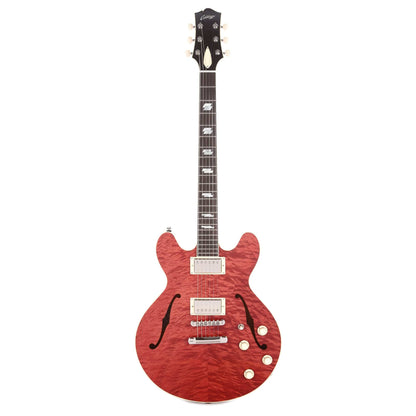 Collings I-35 DLX Faded Cherry Premium Quilted Top w/Parallelogram Inlays, Lollar Humbuckers Electric Guitars / Semi-Hollow