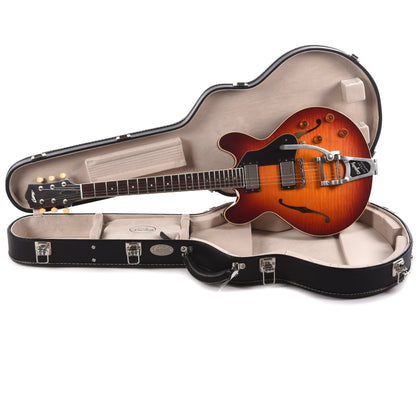 Collings I-35 LC Aged Dark Cherry Sunburst w/Bigsby B7, Lollar Humbuckers, & Amber Top Hat Knobs Electric Guitars / Semi-Hollow