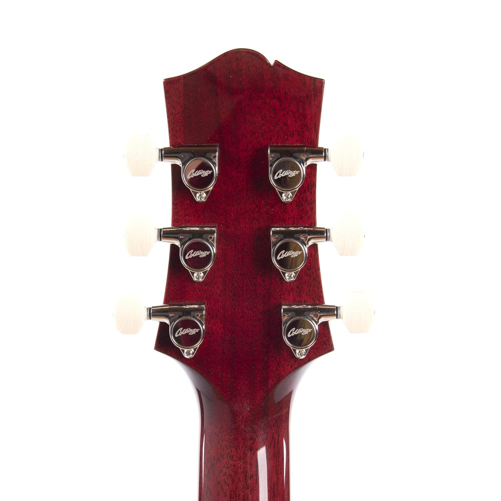 Collings SoCo Deluxe Flame Maple Merlot w/60s Neck Carve, Stainless Steel Frets, & Lollar Imperial High-Wind Pickups Electric Guitars / Semi-Hollow